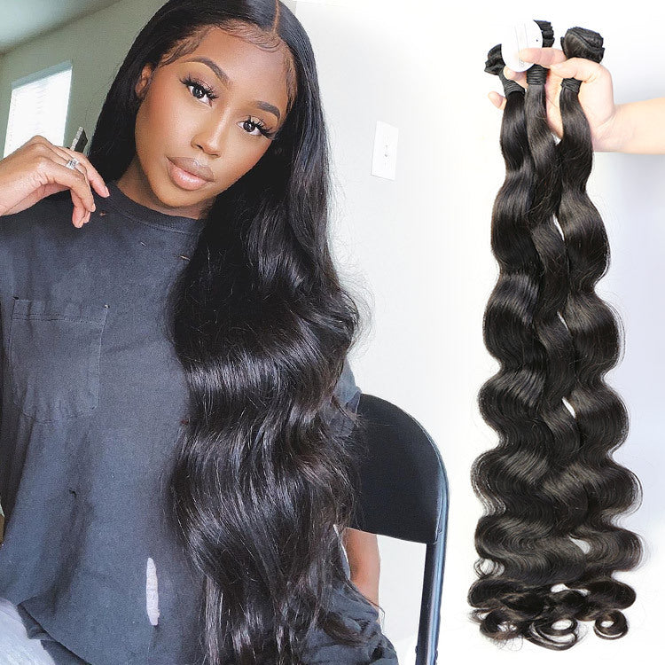 Human Hair Wavy Bundles