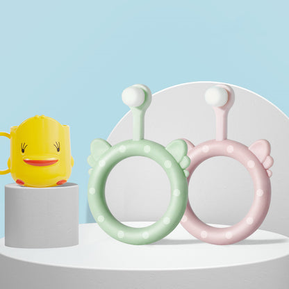 Infant Children's Soft Toothbrush Silicone Baby Toothbrush Set