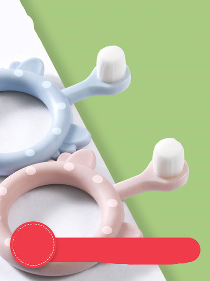 Infant Children's Soft Toothbrush Silicone Baby Toothbrush Set