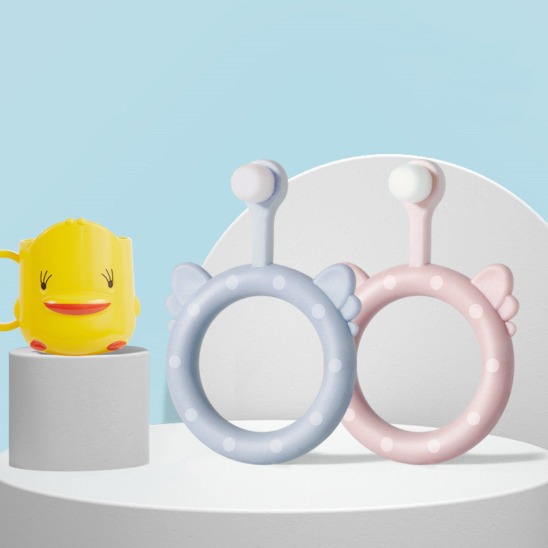 Infant Children's Soft Toothbrush Silicone Baby Toothbrush Set