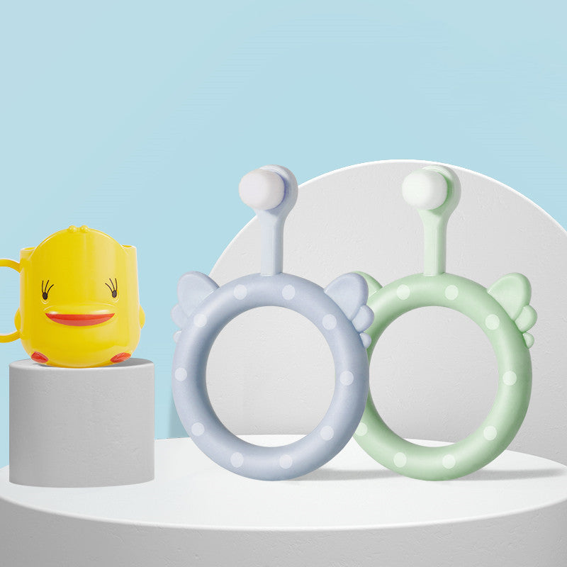 Infant Children's Soft Toothbrush Silicone Baby Toothbrush Set