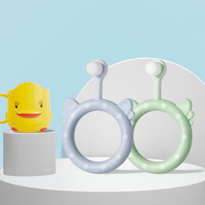 Infant Children's Soft Toothbrush Silicone Baby Toothbrush Set