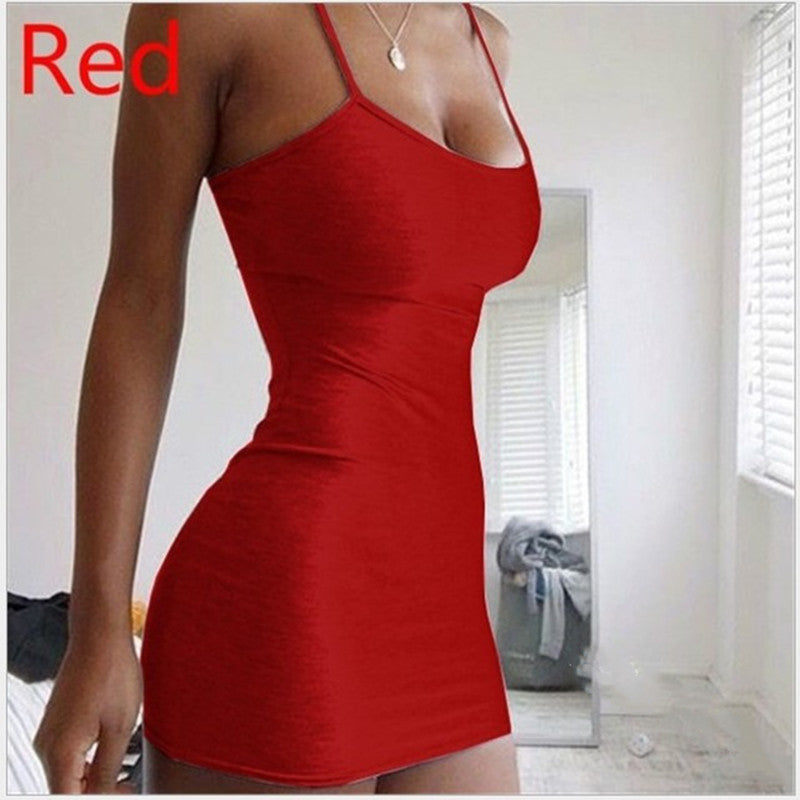 Tight-Fit Halter Mini Dress