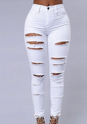 Trendy Distressed Skinny Jeans