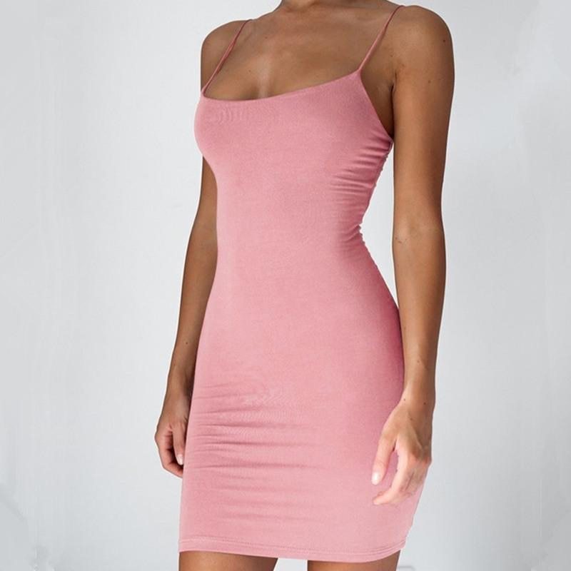 Tight-Fit Halter Mini Dress