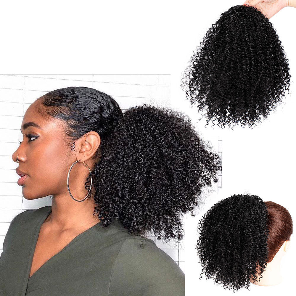 Women’s Short Curly Ponytail