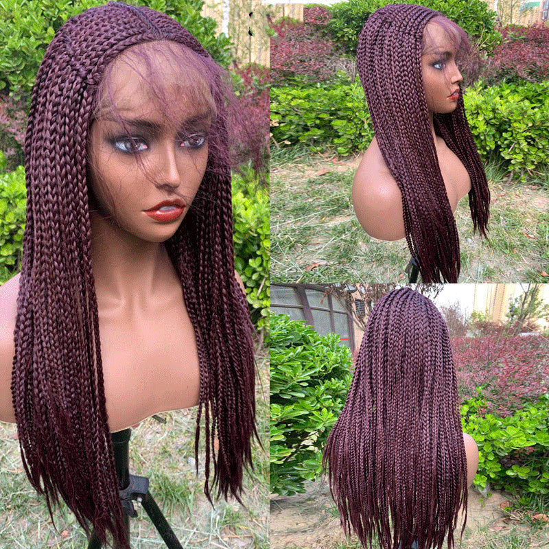 13x6 Braided Lace Front Wig mannequin wearing medium-long braids