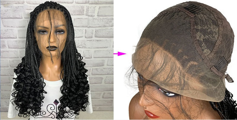 13x6 Braided Lace Front Wig elegant and trendy hair transformation