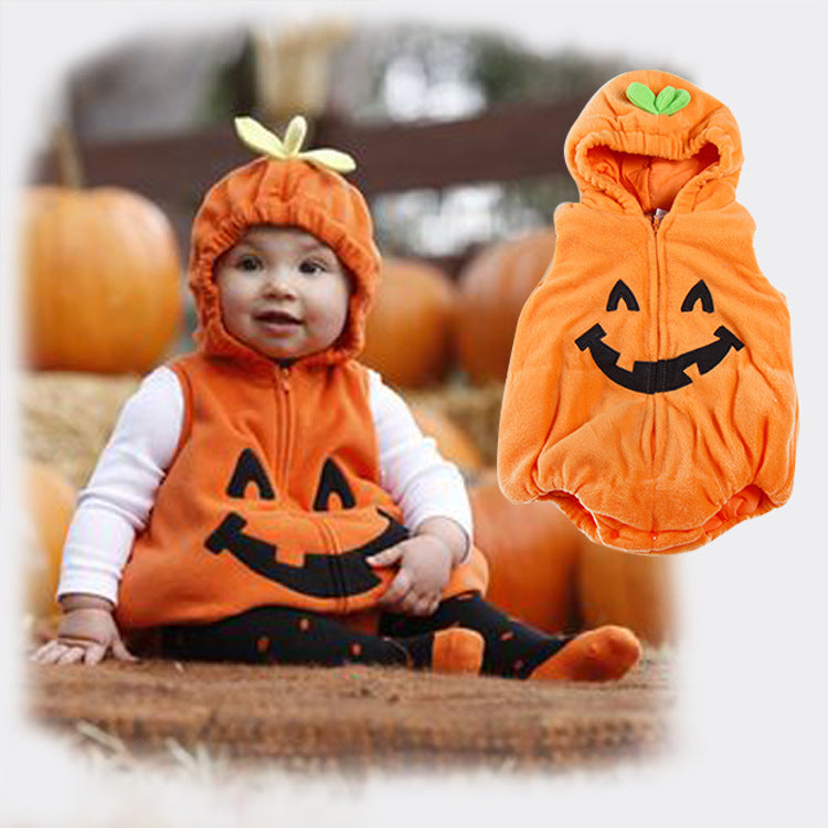 Cute Pumpkin Hooded Outfit