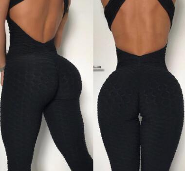 Backless Cross Yoga Jumpsuit