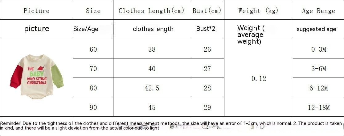 Cute Holiday Crawling Suit