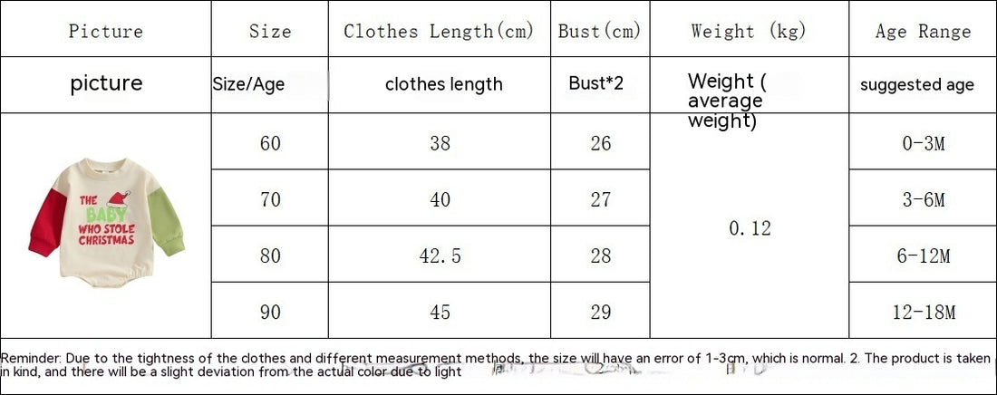 Cute Holiday Crawling Suit