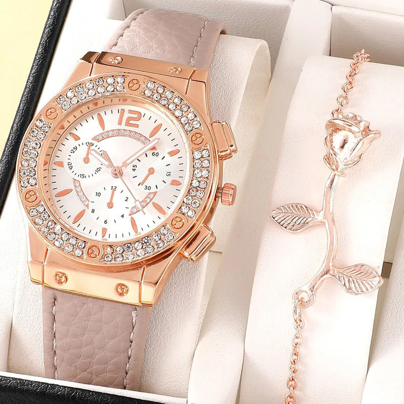 Elegant Leather Watch Set
