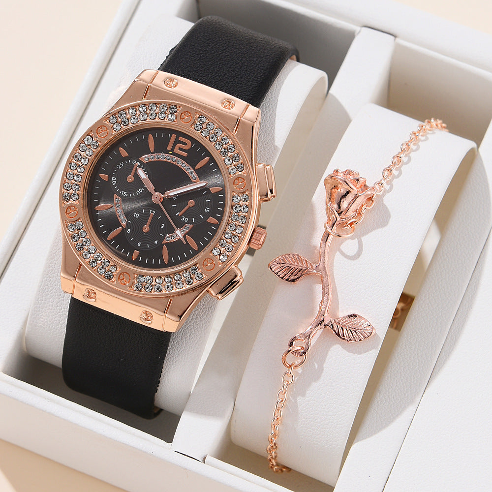 Elegant Leather Watch Set