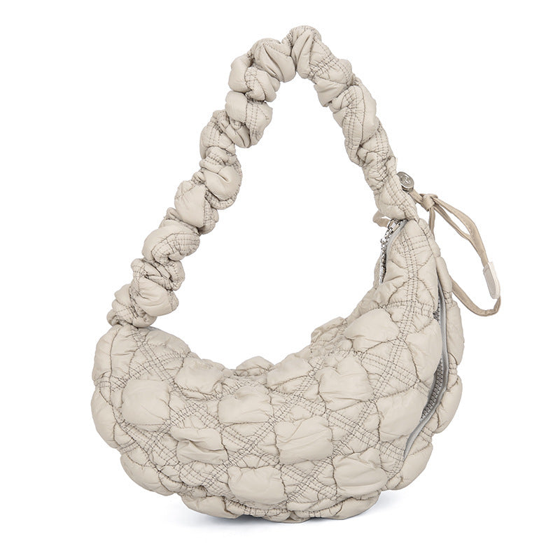 Fashion Pleated Clouds All-match Bubble Underarm Bag