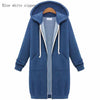 Hooded Fleece Long Jacket