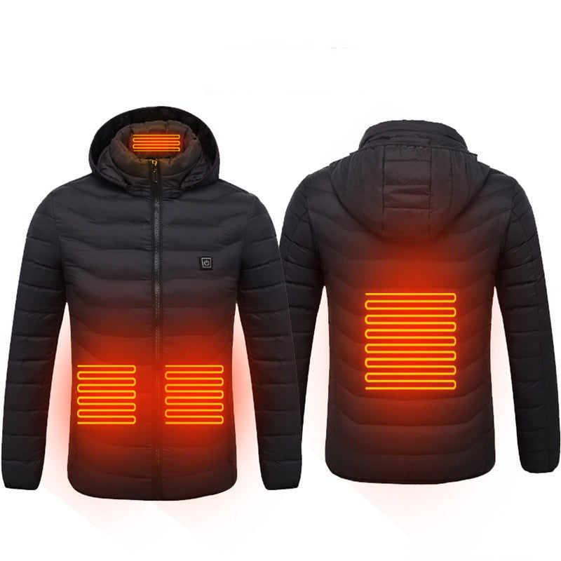 USB Heated Winter Jacket Men