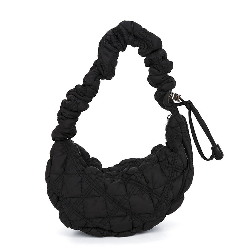Fashion Pleated Clouds All-match Bubble Underarm Bag