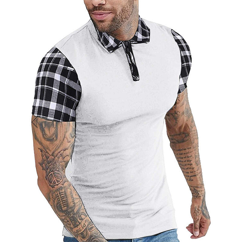 Men's T-shirt Casual Fashion Solid Color Polo Shirt