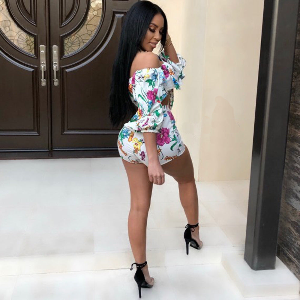 Sexy Digital Print Two-Piece Set