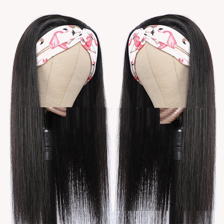 Human Hair Straight Strip Headband