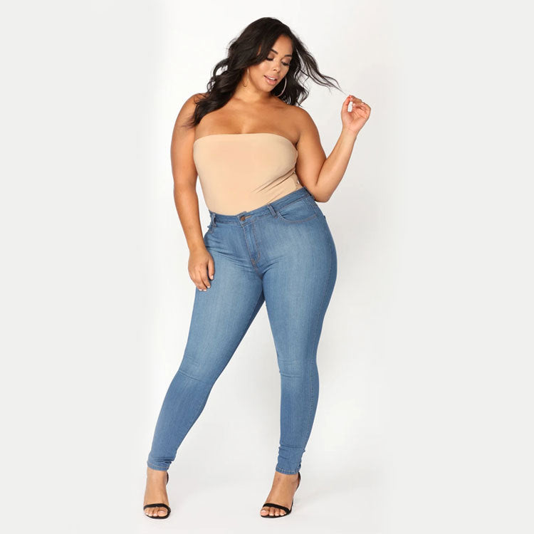Plus Size Stretch Denim Pants