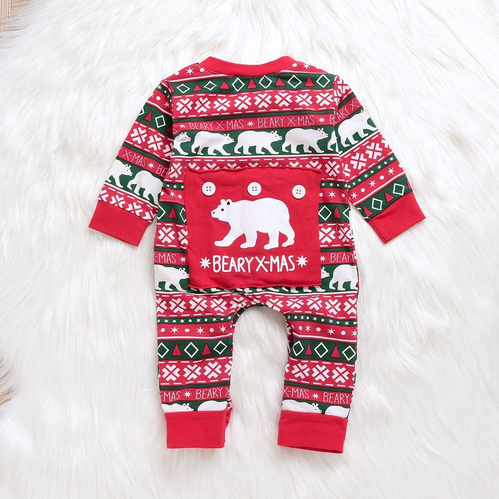 Christmas Plaid Baby Romper
