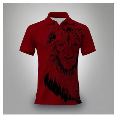 Lion Printing Casual T-shirt