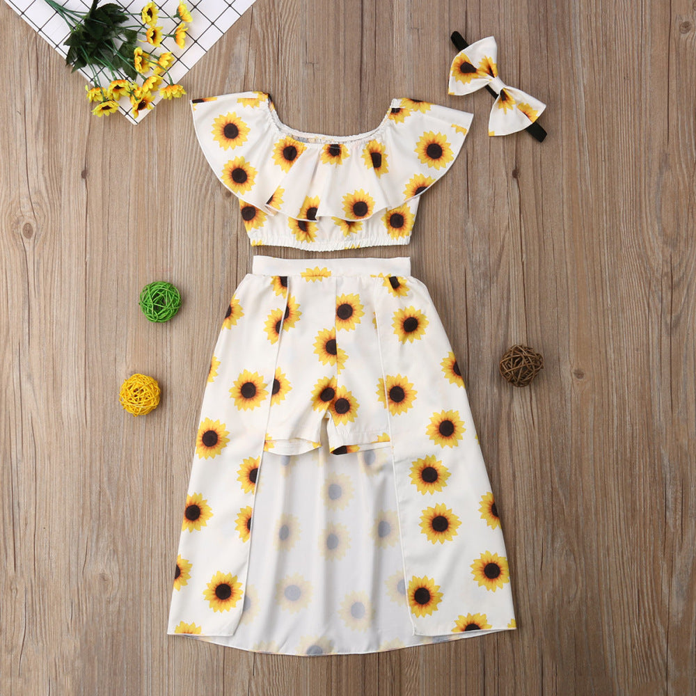 Sunflower 3-Piece Outfit Set