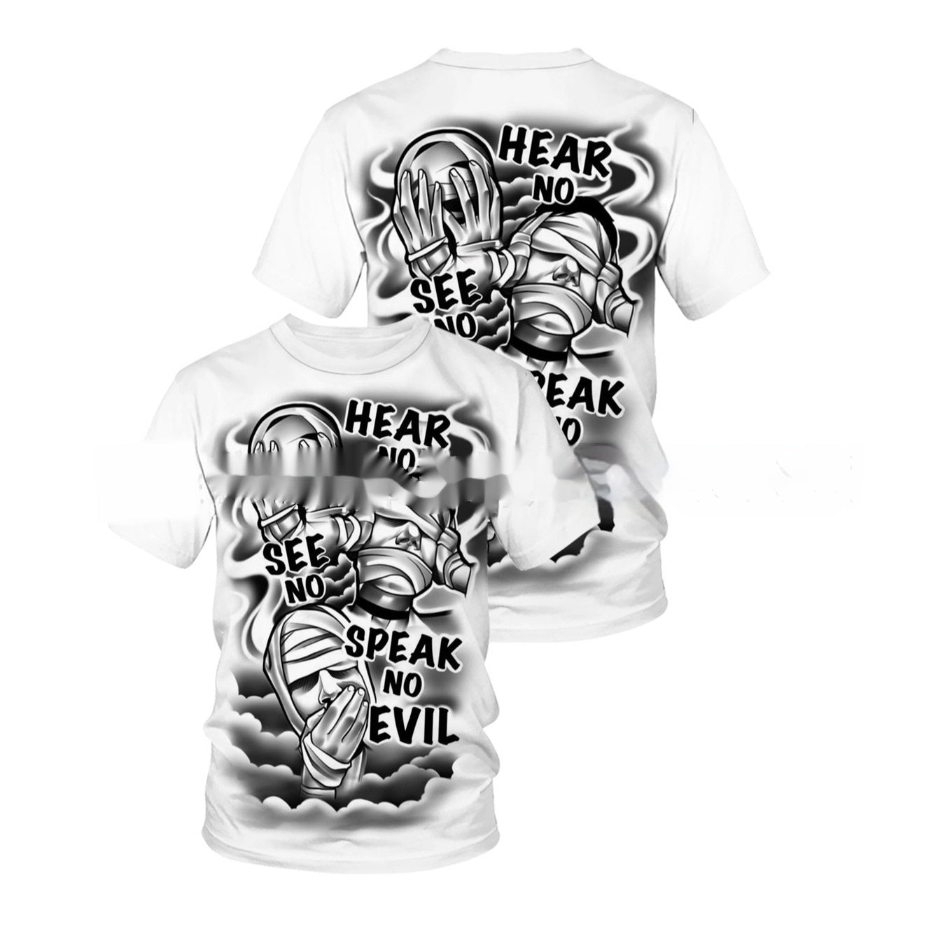 3D Super Plus Size Men's Short Sleeve T-shirt