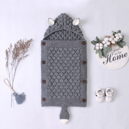 Cute shape solid color newborn anti-kick quilt