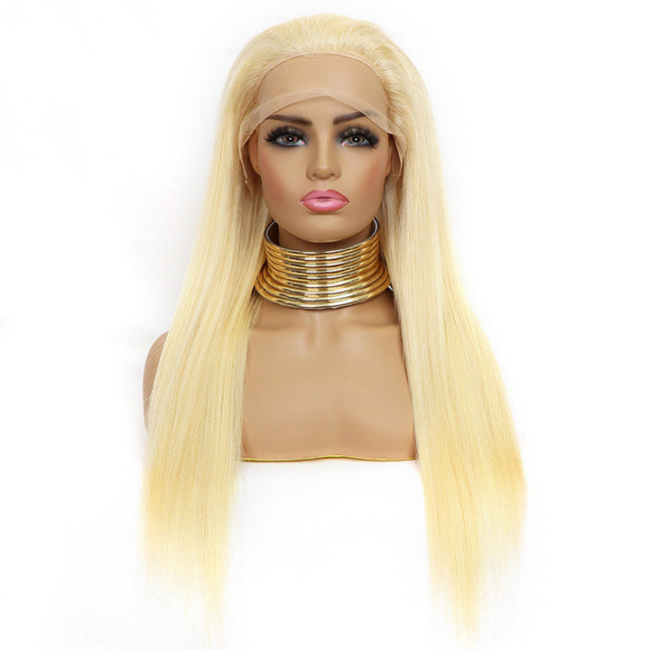 Long Straight Blonde Lace Wig