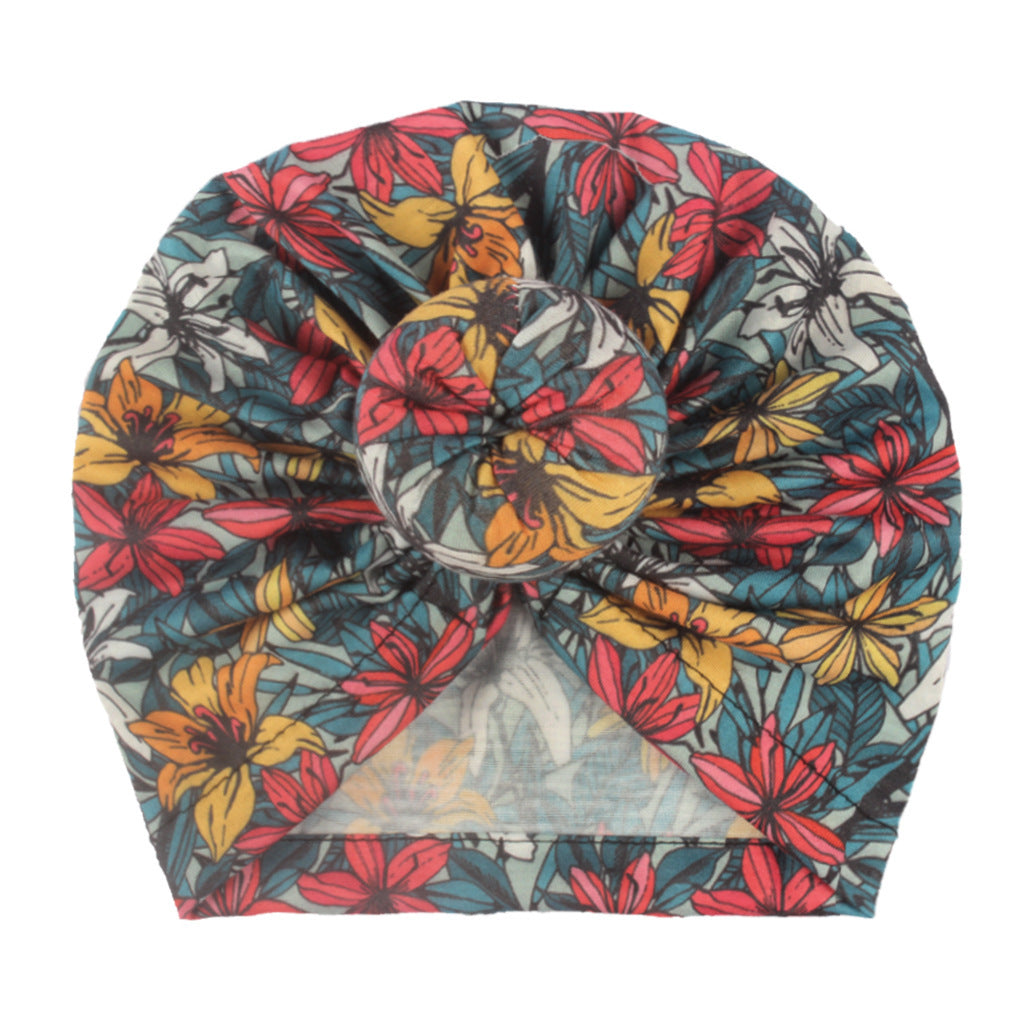 Children's Bun Hat Newborn Print