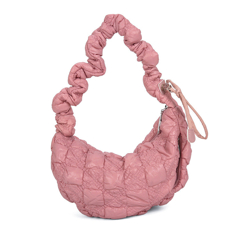 Fashion Pleated Clouds All-match Bubble Underarm Bag