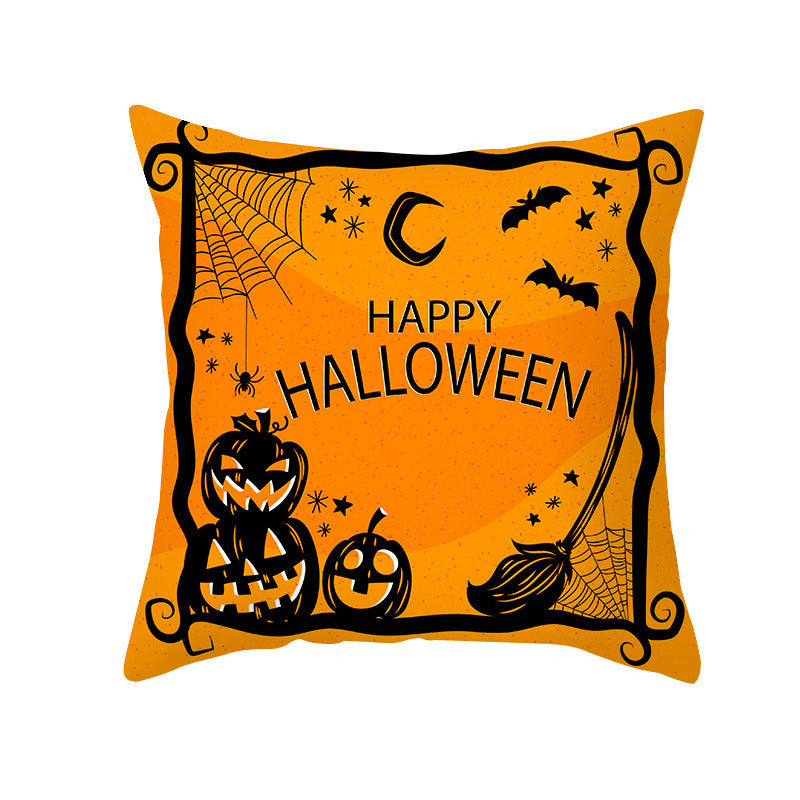 Halloween Pillowcase Pumpkin 🎃 – Nordic cushion cover on sofa