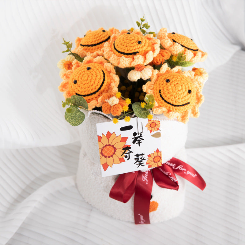 Knitted Christmas Fruit Decore Displayed in Home Décor Setting