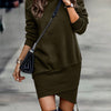 Trendy High Neck Mini Dress