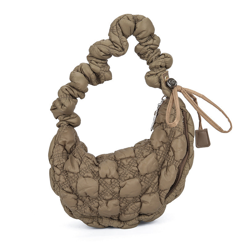 Fashion Pleated Clouds All-match Bubble Underarm Bag