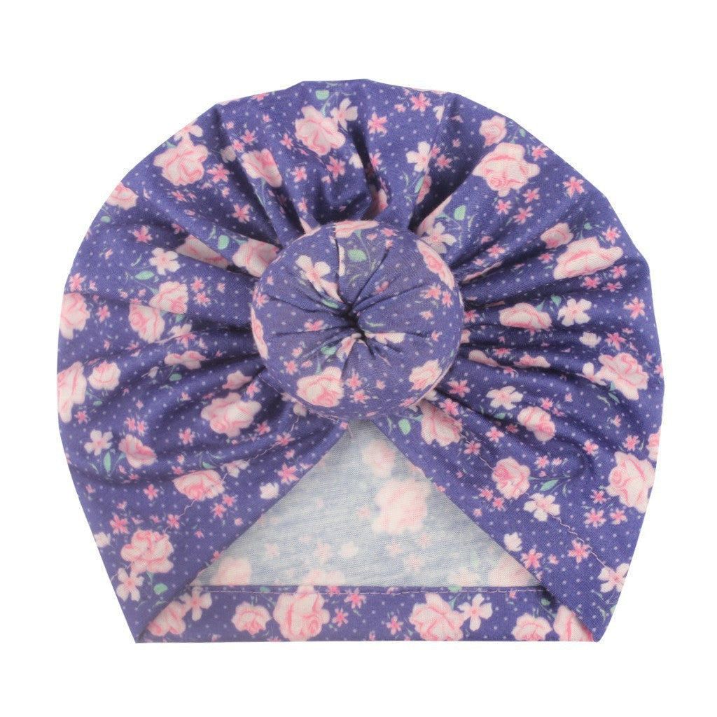Children's Bun Hat Newborn Print