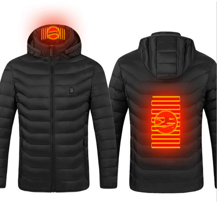 USB Heated Winter Jacket Men