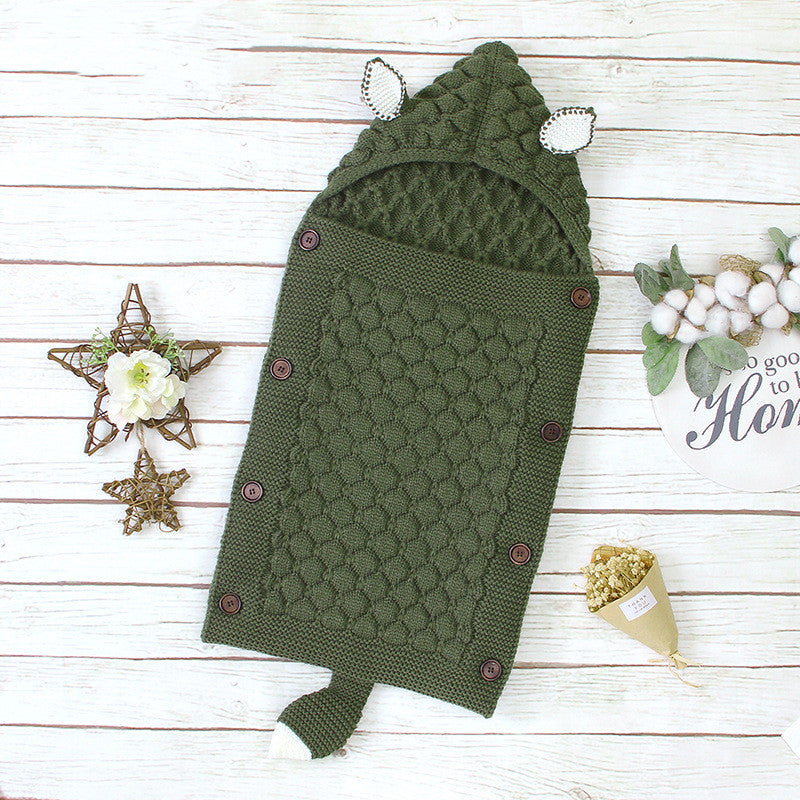 Cute shape solid color newborn anti-kick quilt