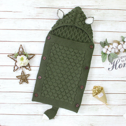 Cute shape solid color newborn anti-kick quilt