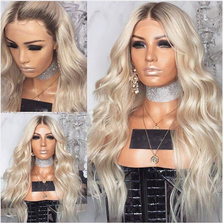 Soft Long Curly Blonde Wig