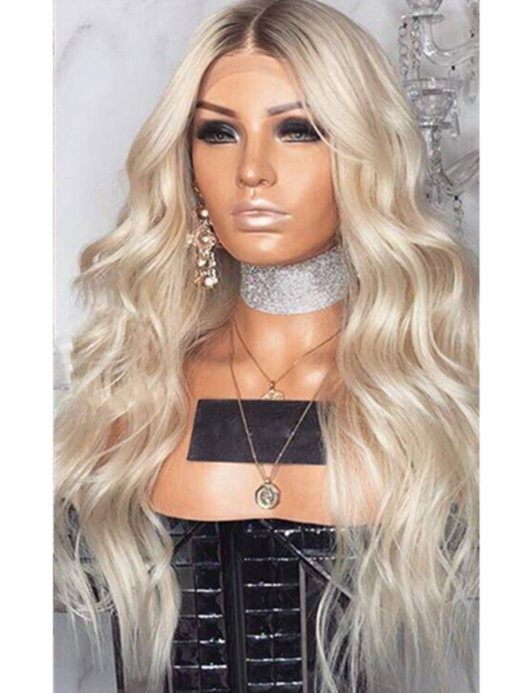 Soft Long Curly Blonde Wig