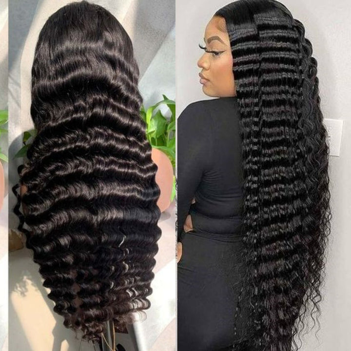 Deep Wave Human Hair Wig 13x4