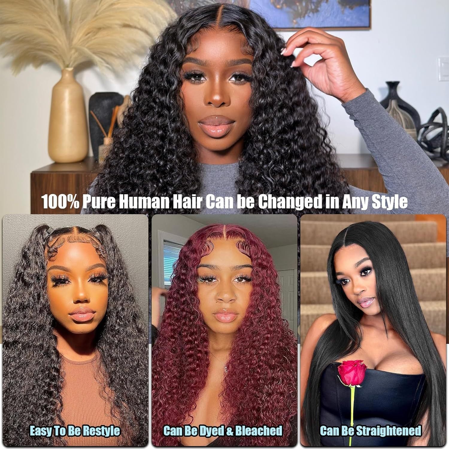 Human Hair Deep Wave Wig