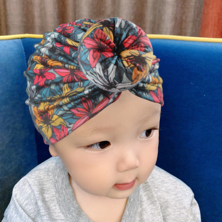 Children's Bun Hat Newborn Print