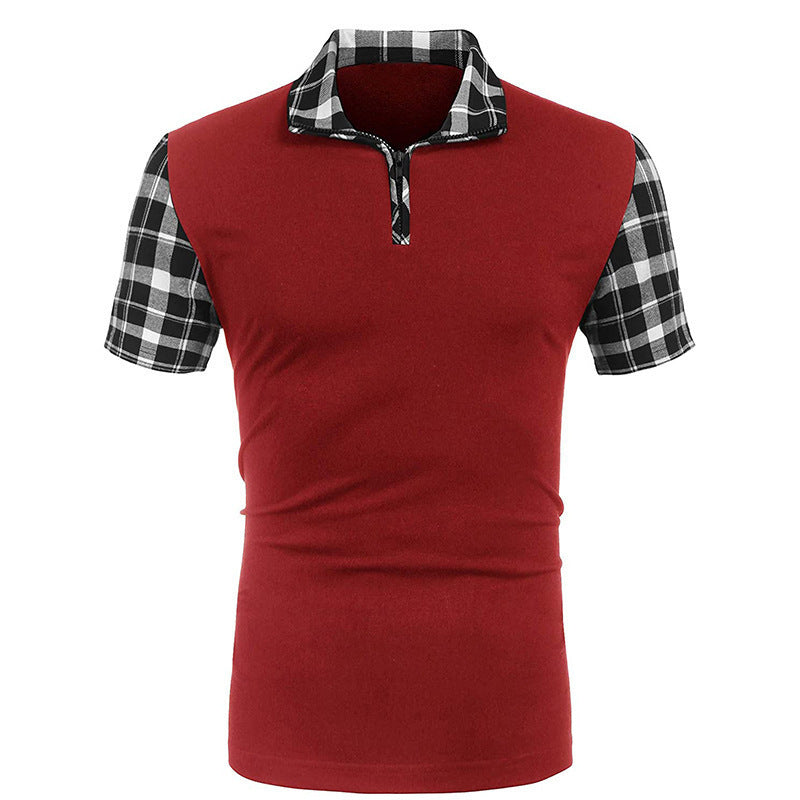 Men's T-shirt Casual Fashion Solid Color Polo Shirt