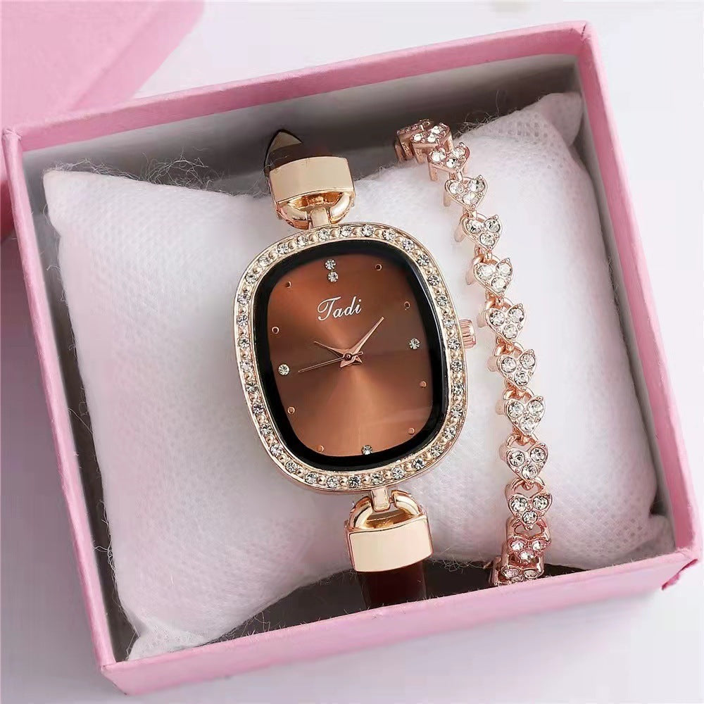 Diamond Rhinestone Watch Set