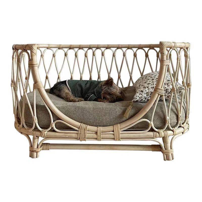 Handmade Rattan Pet Bed – Sofa 🐾